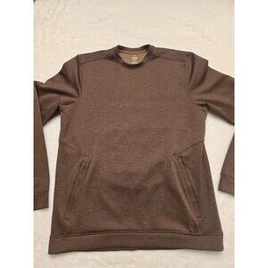 Under Armour Womens Essential Fleece hoodie sweat shirt Size Medium Brown